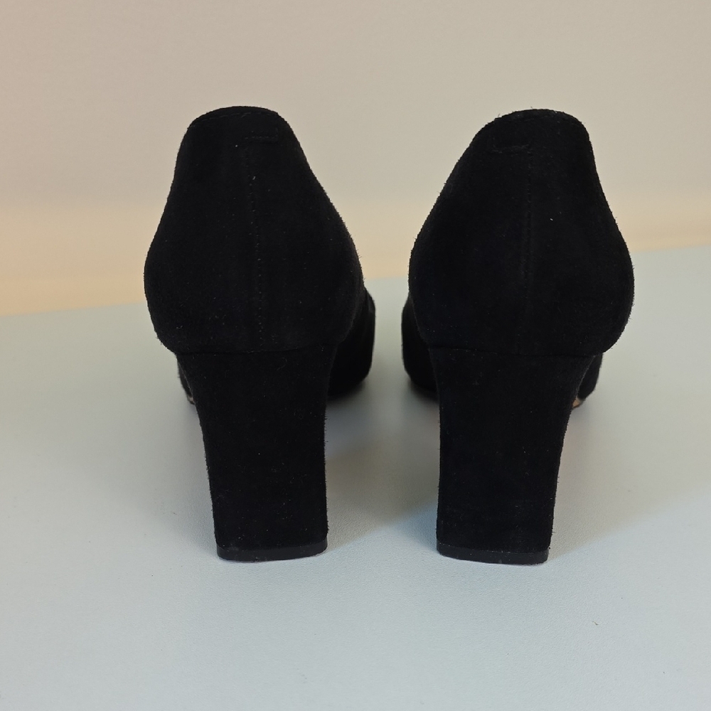 Marc Fisher Black Suede Heels.  Size 7 1/2 - Picture 6 of 12